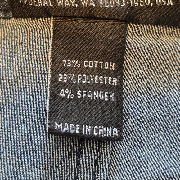 Christine Alexander Bootcut Jeans Womens Size 12 Blue Stretch Dark Wash Casual - Picture 5 of 12